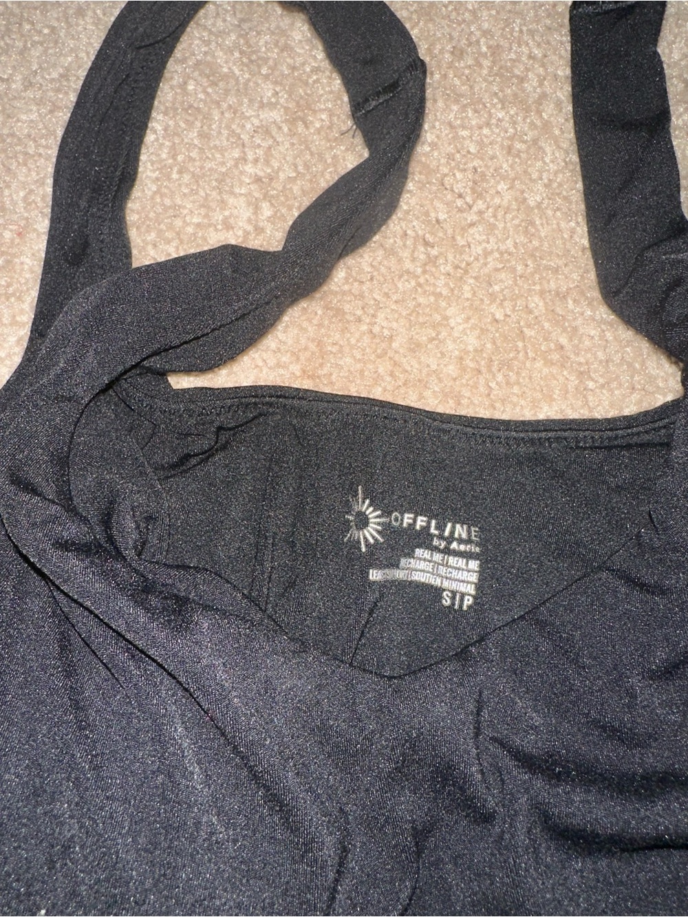 OFFLINE Women's Black Tank Top - Sleek Halter Style